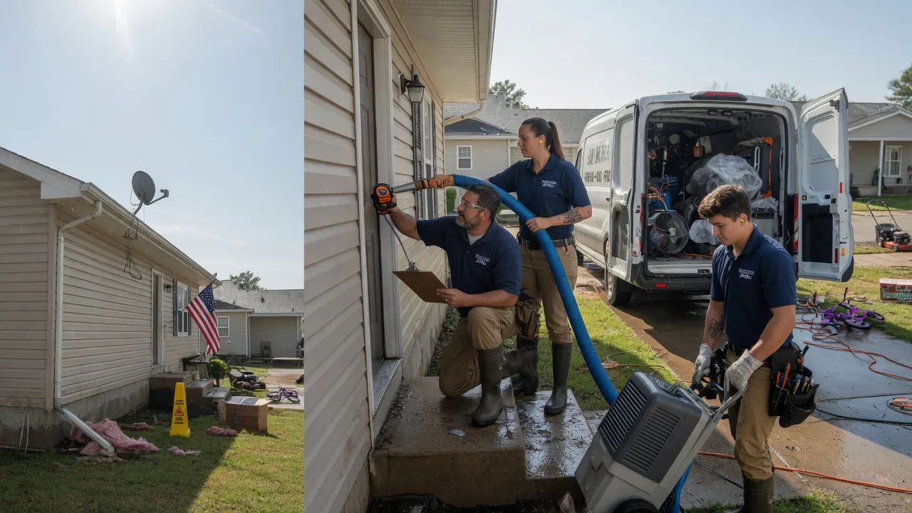 Ceiling Water Damage Restoration in Fayetteville, TX near me